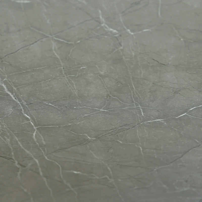 Mur de douche en PVC effet marbre gris foncé mat 48 po x 96 po