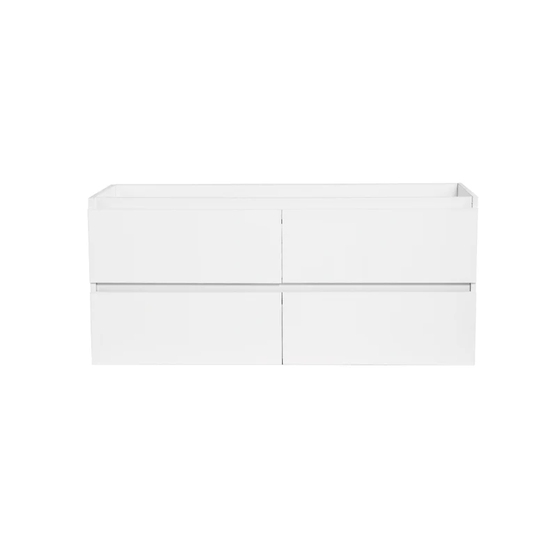 Vanité avec comptoir 48 pouces blanc satiné