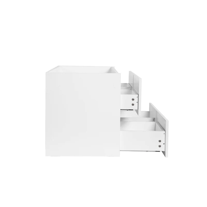 Vanité avec comptoir 48 pouces blanc satiné