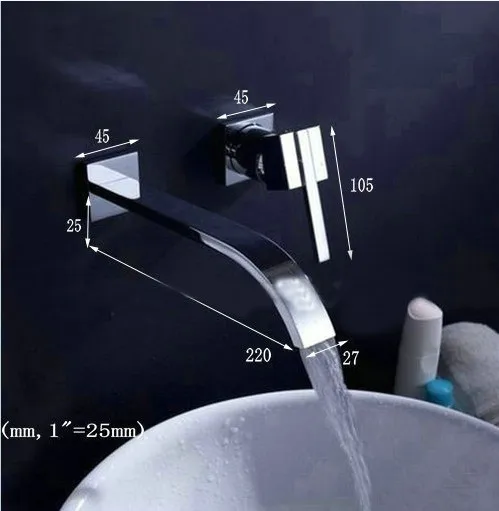 Mitigeur Mural Lavabo Chrome