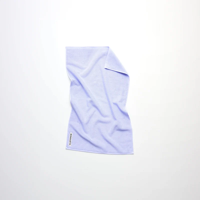 Naram håndklæde 50×80 cm i økologisk bomuld, lavender blue – Bongusta
