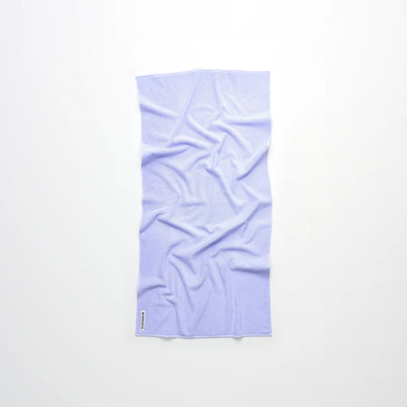 Naram badehåndklæde 70×140 cm i økologisk bomuld, lavender blue – Bongusta