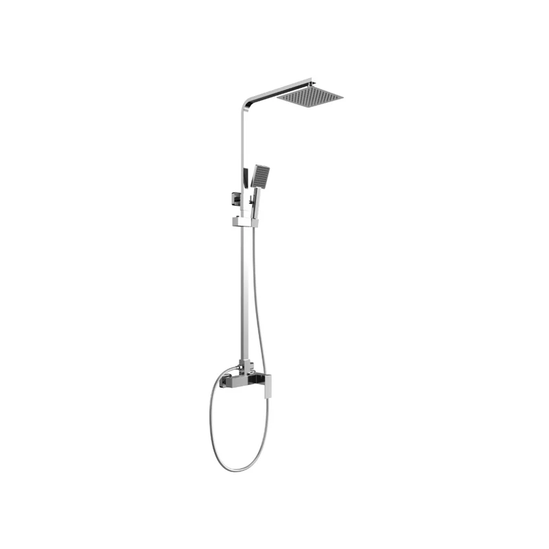 Colonne de douche carré chrome