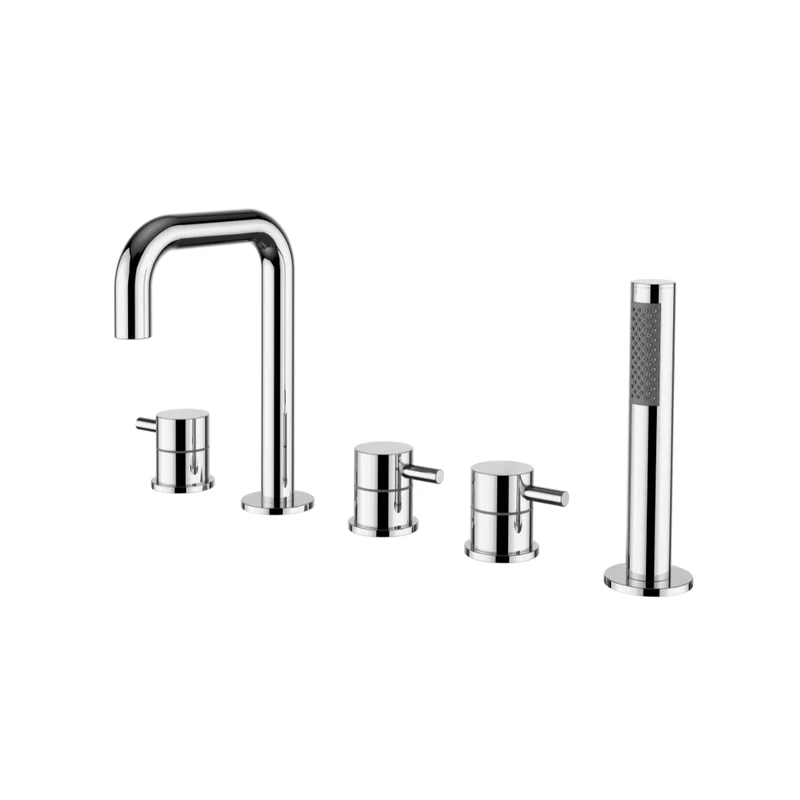 Robinet de bain avec douchette chrome