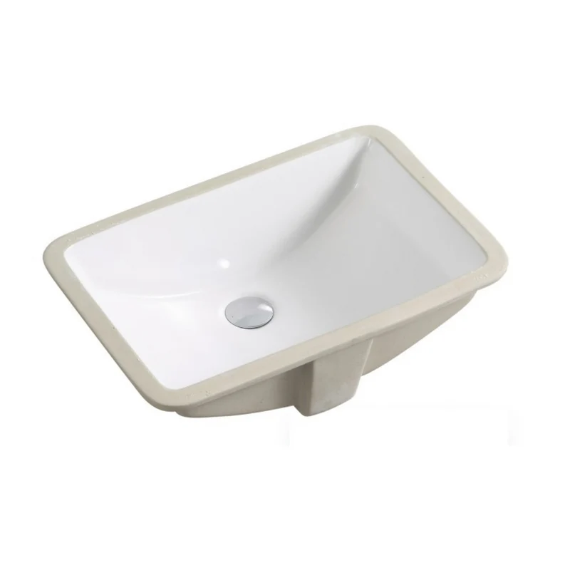 Lavabo rectangulaire à encastrer sous plan - 18 1/8 x 14"