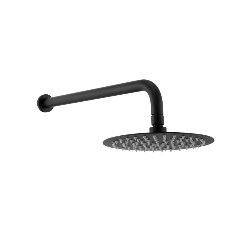 Robinet de douche rond noir