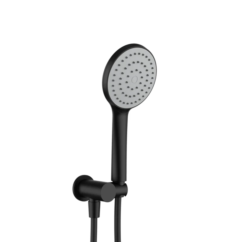 Robinet de douche rond noir