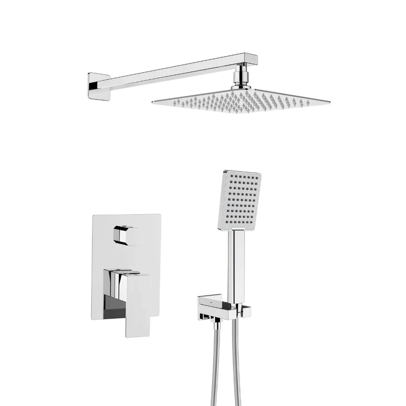 Robinet de douche carré chrome