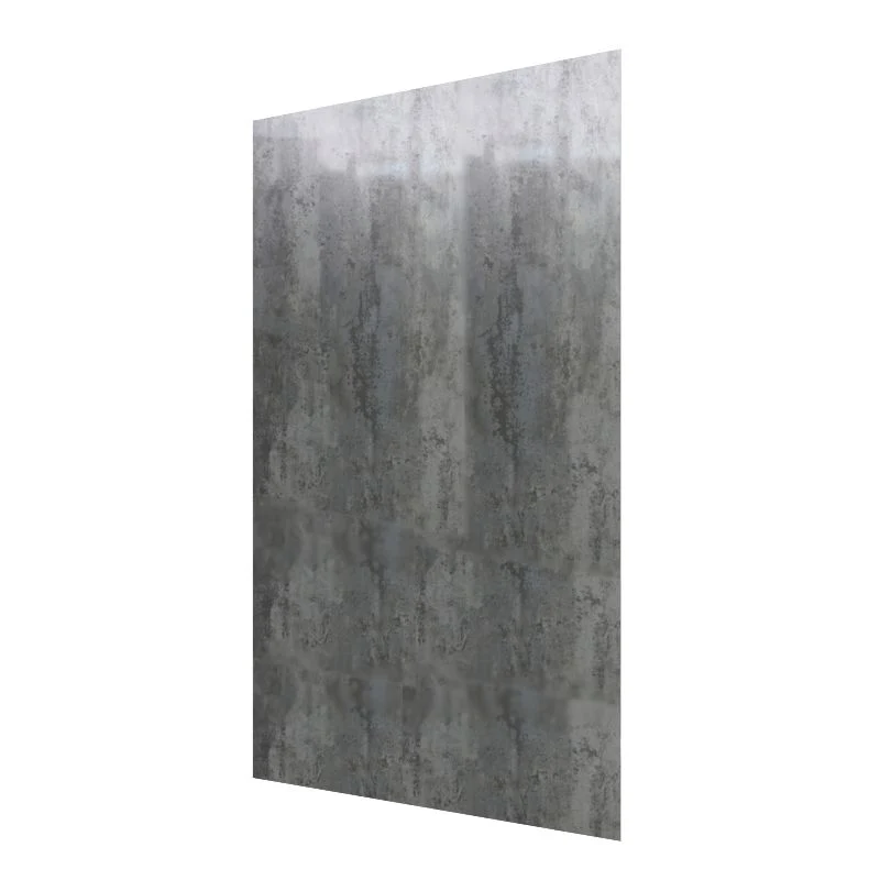 Mur de douche en PVC effet béton industriel gris lustré 48 po x 96 po