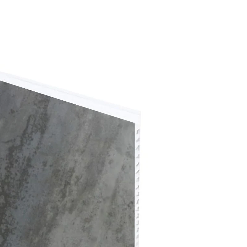 Mur de douche en PVC effet béton industriel gris lustré 48 po x 96 po