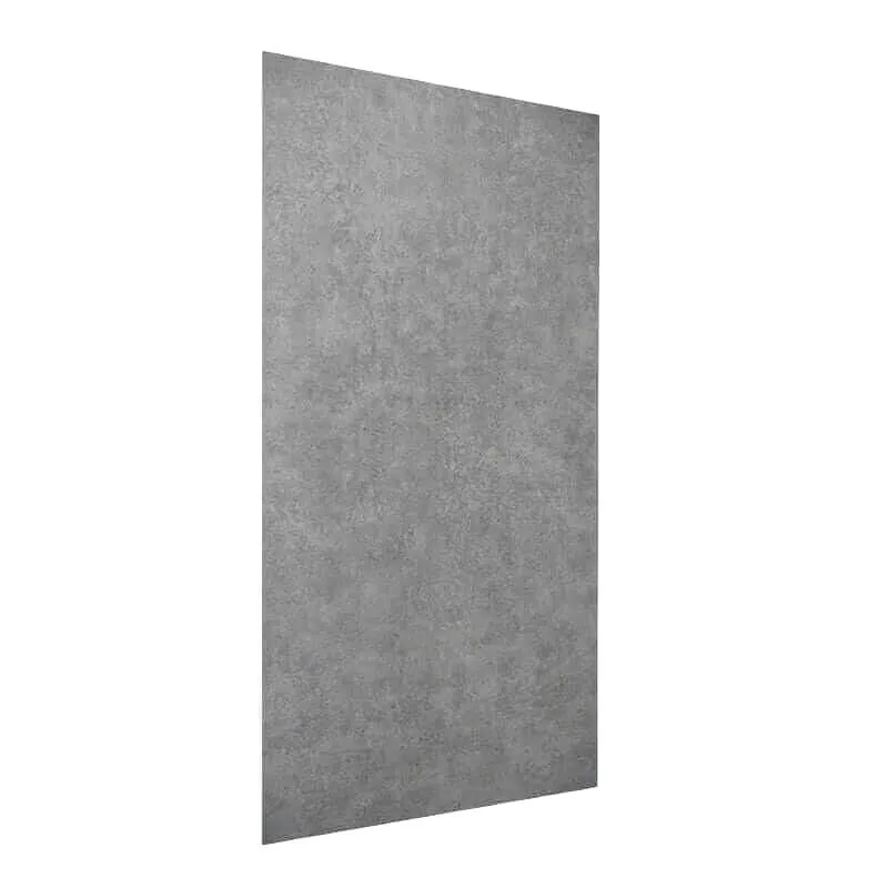 Mur de douche en PVC effet béton gris mat 48 po x 96 po