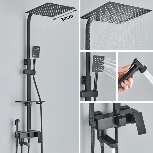 Pommeau de Douche 4-en-1 Moderne