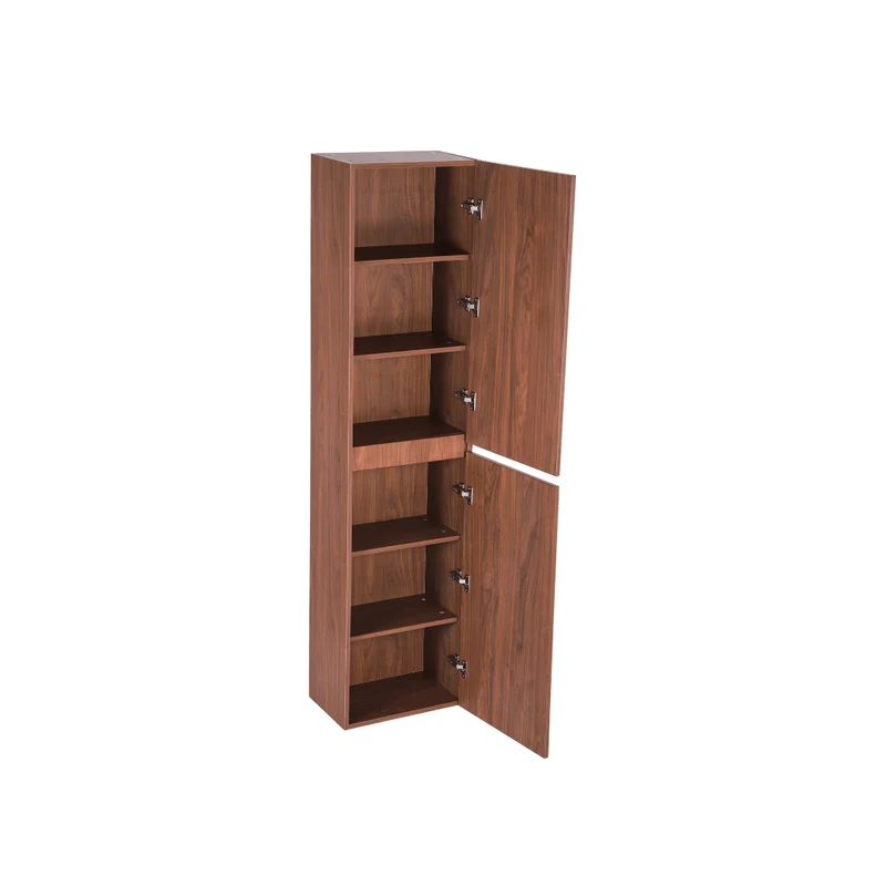 Armoire 18 x 72 pouces bois noyer