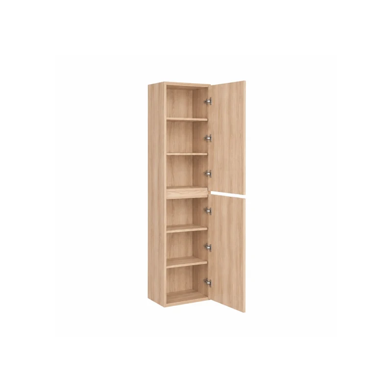 Armoire 18 x 72 pouces bois naturel