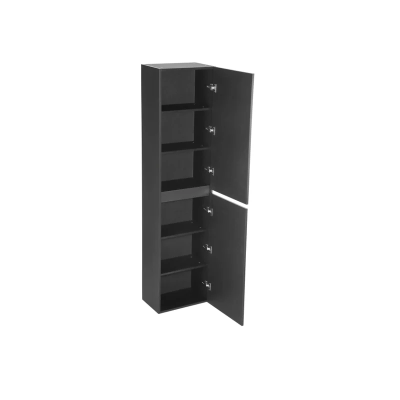 Armoire 18X72 pouces noir mat