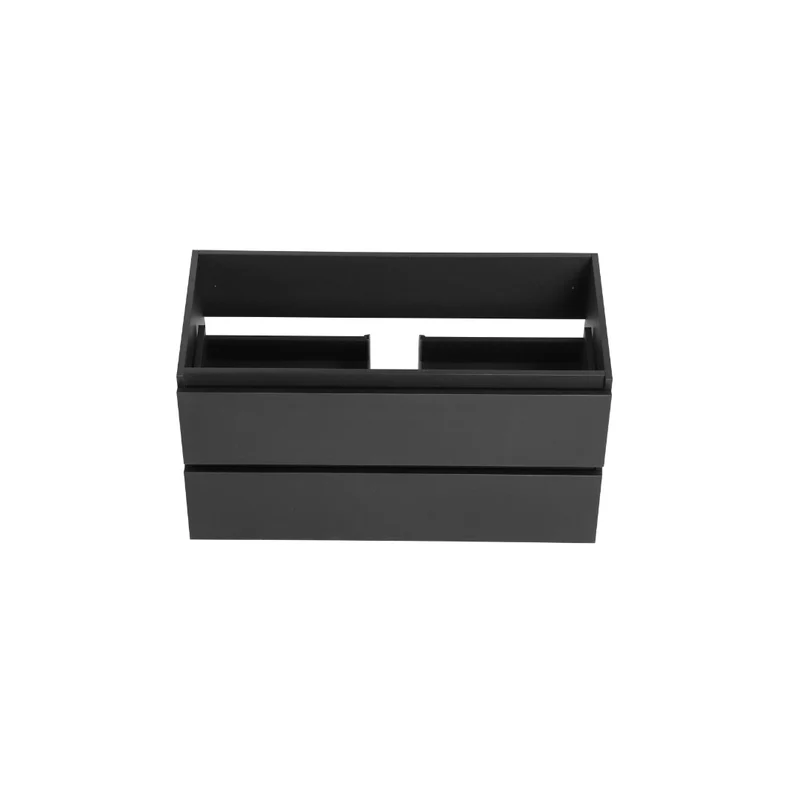 Vanité avec comptoir 40 pouces noir mat