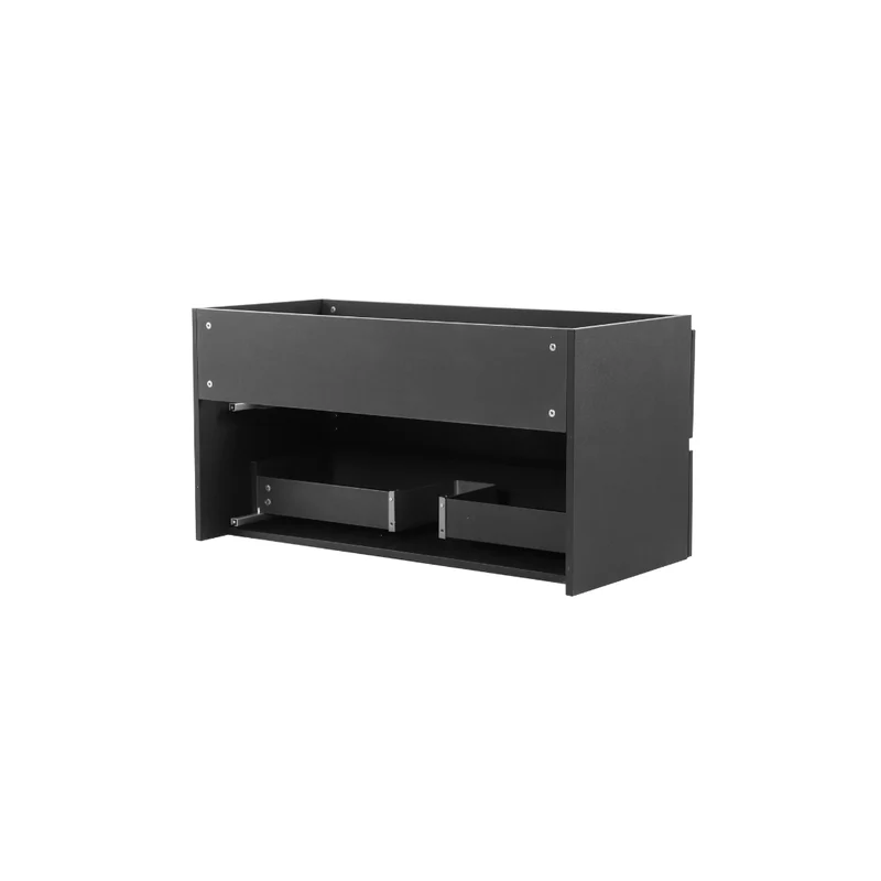 Vanité avec comptoir 40 pouces noir mat