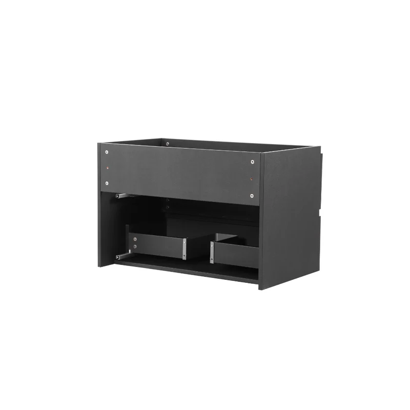 Vanité avec comptoir 32 pouces noir mat