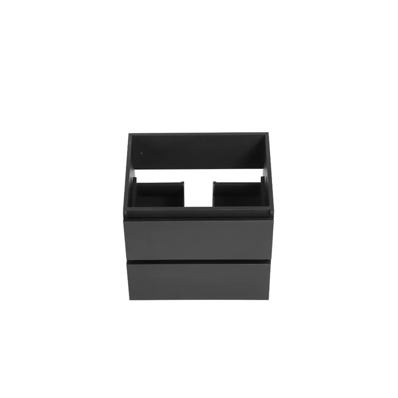 Vanité avec comptoir 24 pouces noir mat