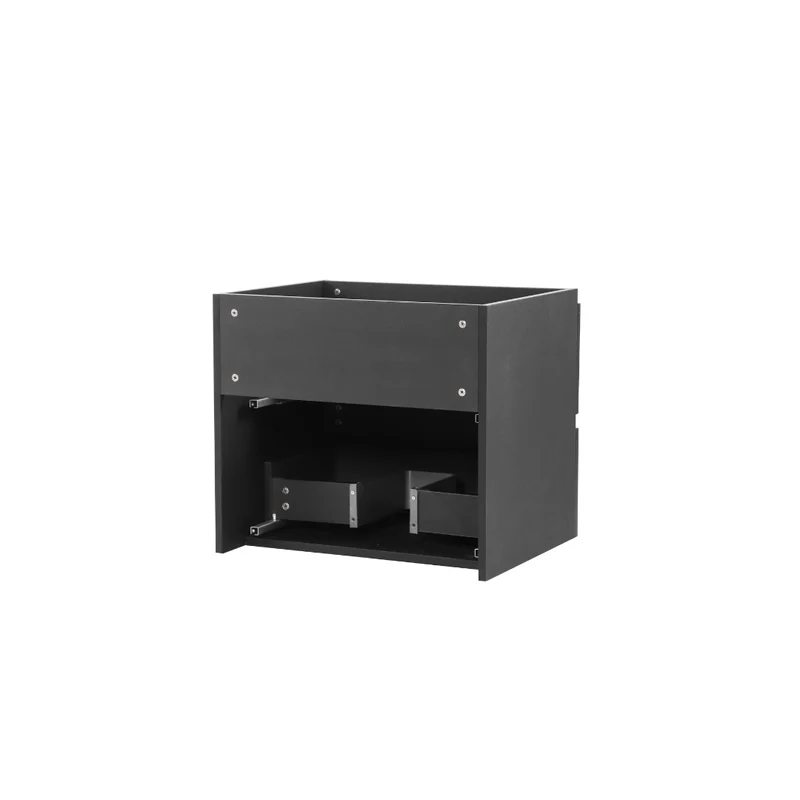 Vanité avec comptoir 24 pouces noir mat