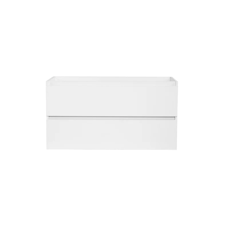 Vanité avec comptoir 40 pouces blanc satiné