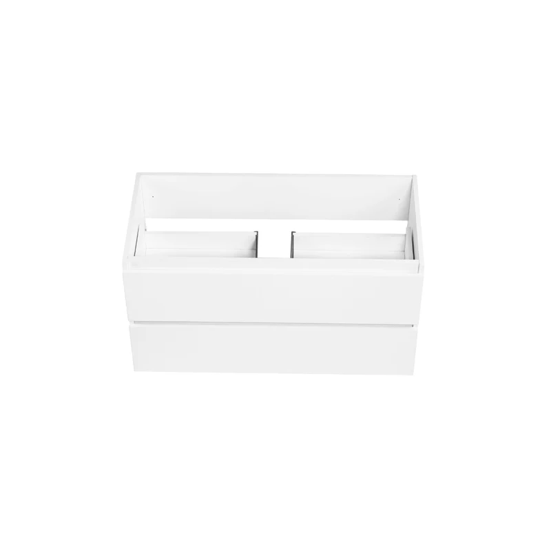 Vanité avec comptoir 40 pouces blanc satiné