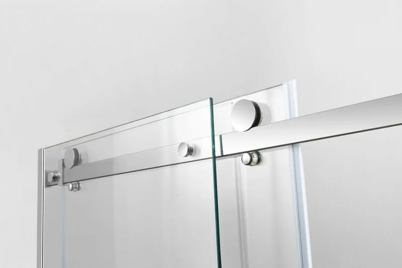 Douche (Base et Vitres inclus) chrome 36"X48" en alcove