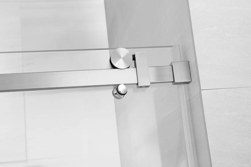Douche (Base et Vitres inclus) chrome 36" X 60" en coin -Mur droit vitre gauche-