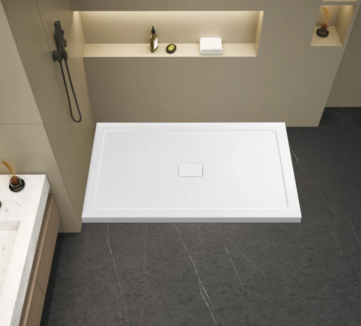 Douche (Base et Vitres inclus) noire 32" X 60" en coin -Mur gauche vitre droite-