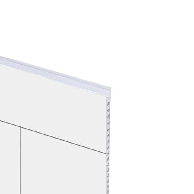 Mur de douche en PVC, effet céramique 12 po x 24 po, blanche, 48 po x 96 po