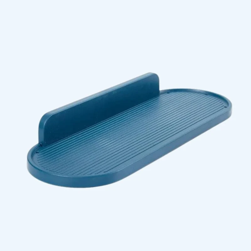 Étagère de douche plate et ovale