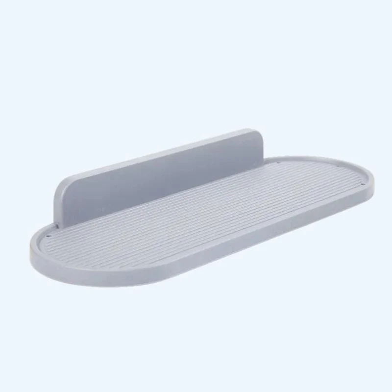 Étagère de douche plate et ovale