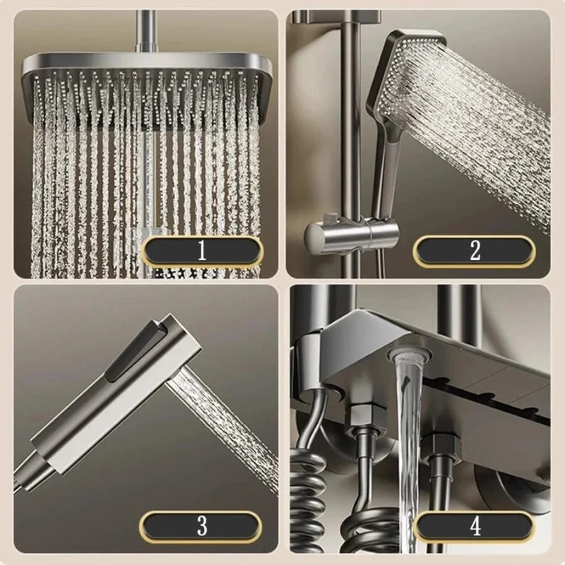 Colonne de douche mitigeur thermostatique style piano