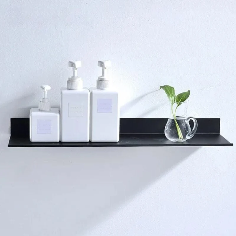 Étagère de douche extra plate noire