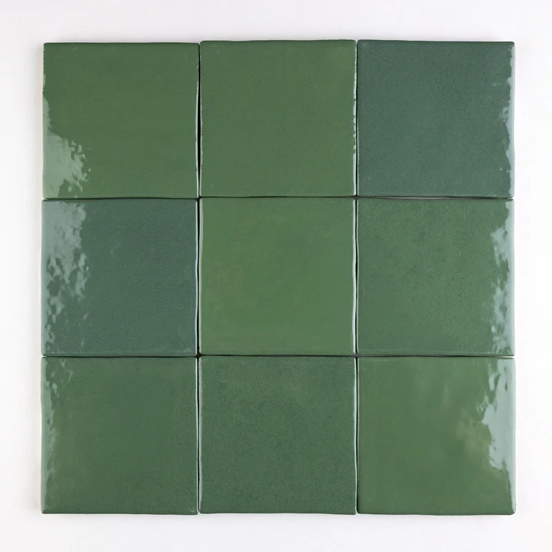Carrelage effet zellige - Verde Botella