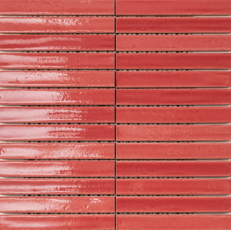 Faïence décorative - Short Stick Crackle Wild Coralito