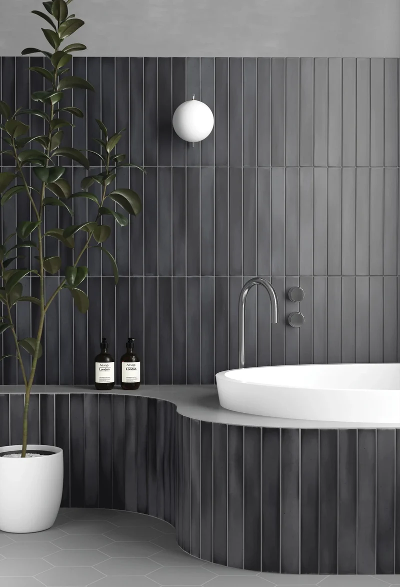 Faïence déco - Massimo Dark Black