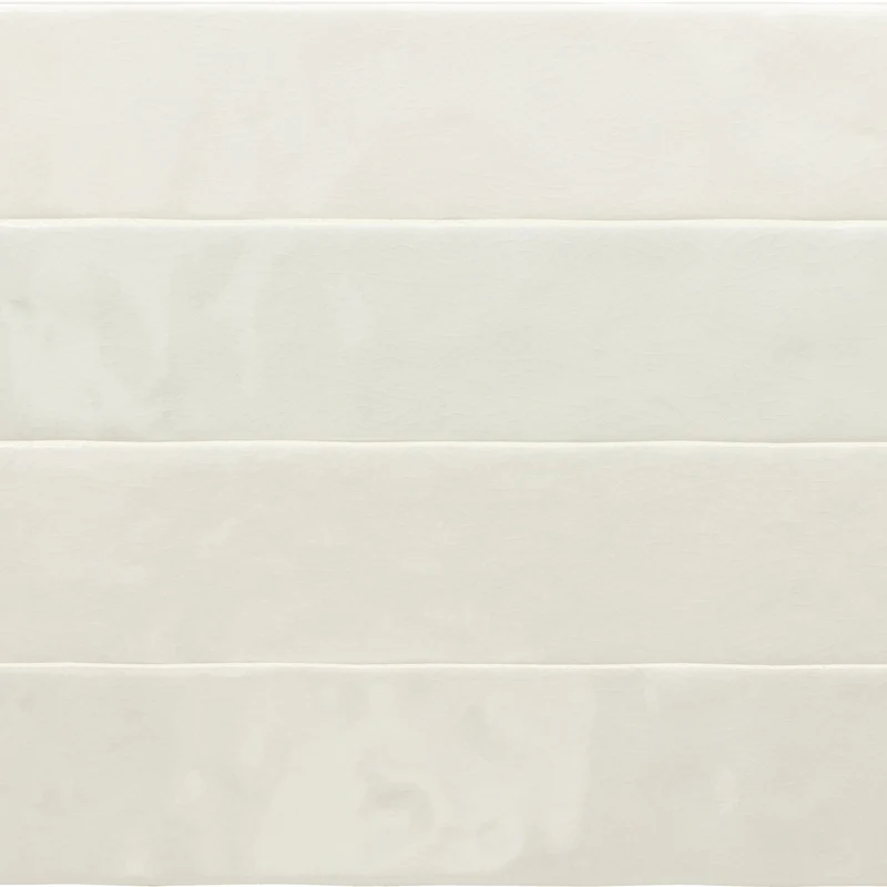 Faïence effet zellige - Menorca White 6.5 x 32.8