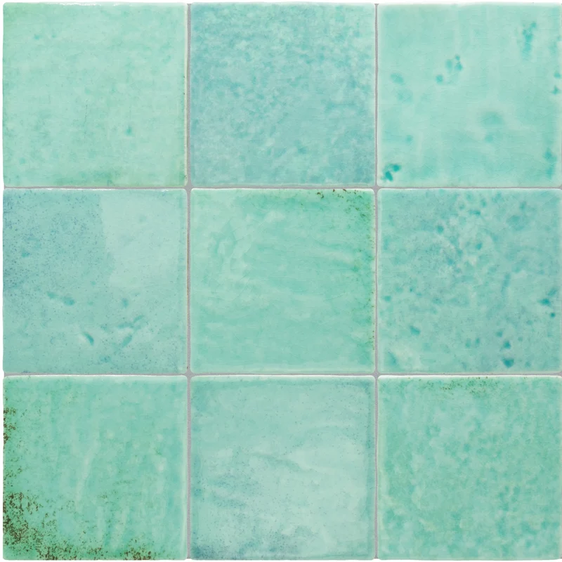 Faïence effet zellige - Menorca Aqua 10 x 10