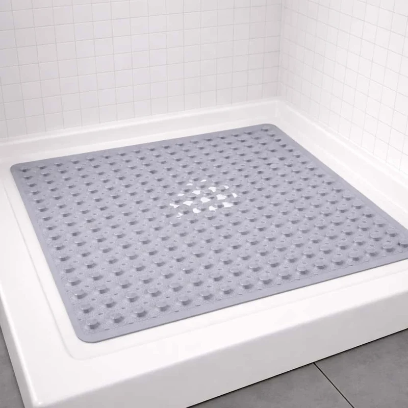 Tapis de Douche Antidérapant 53 × 53 cm – Ventouses et Massage