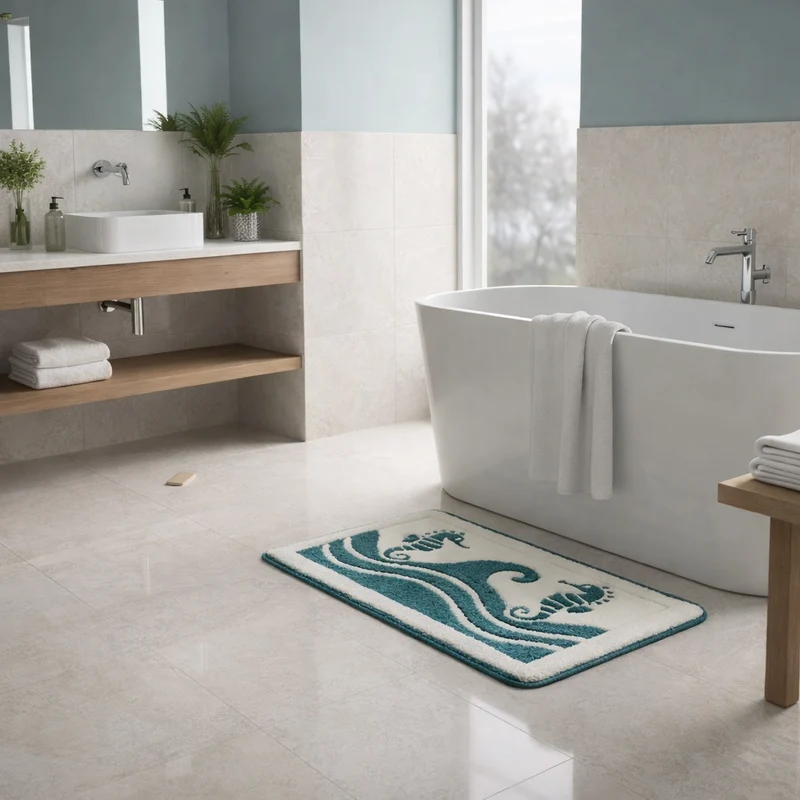 Tapis de Bain Original – Style Unique et Moderne