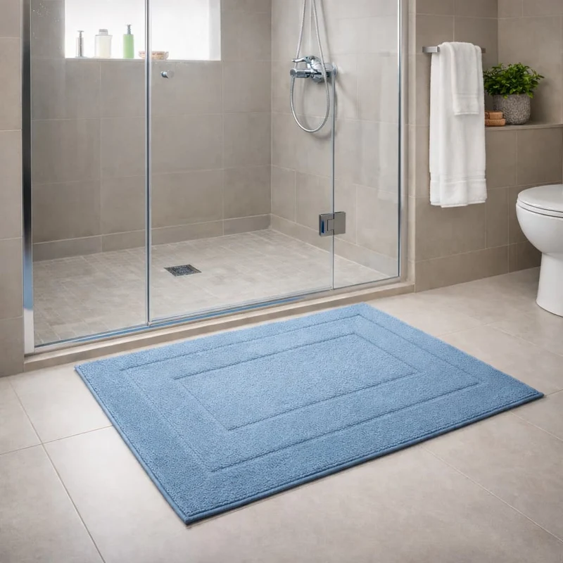 Tapis Sortie de Bain Chenille Antidérapant – Épais et Moelleux
