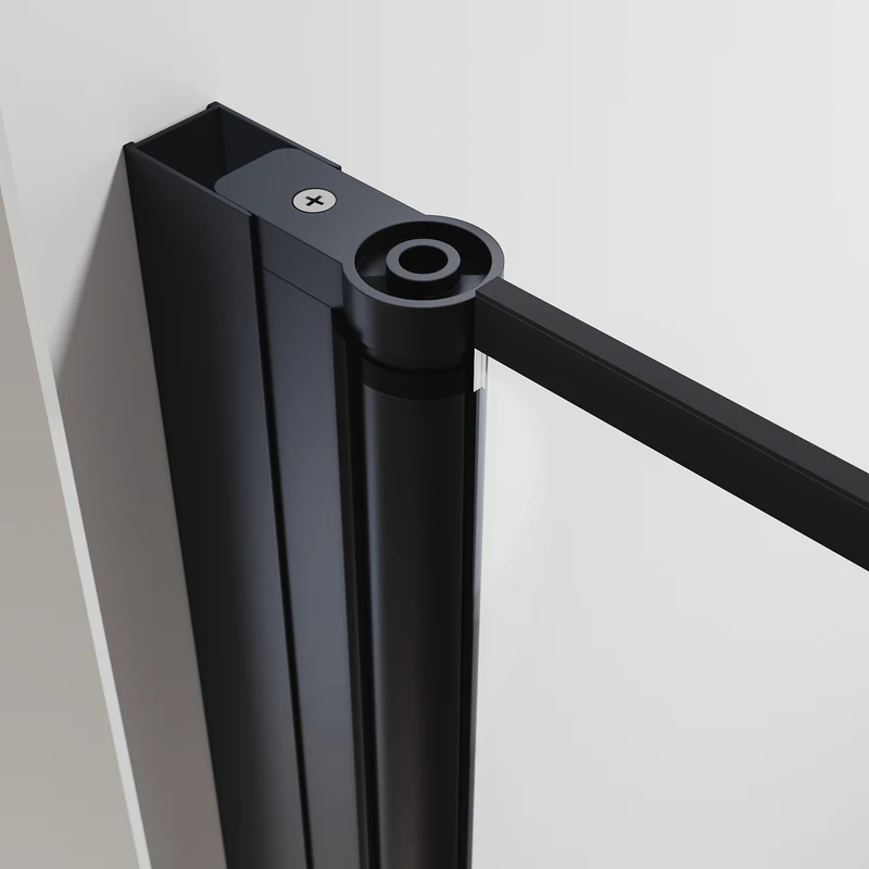 SIRHONA Porte de douche battante rotative 180°, 80 ~100cm x 195cm, verre trempé 5mm