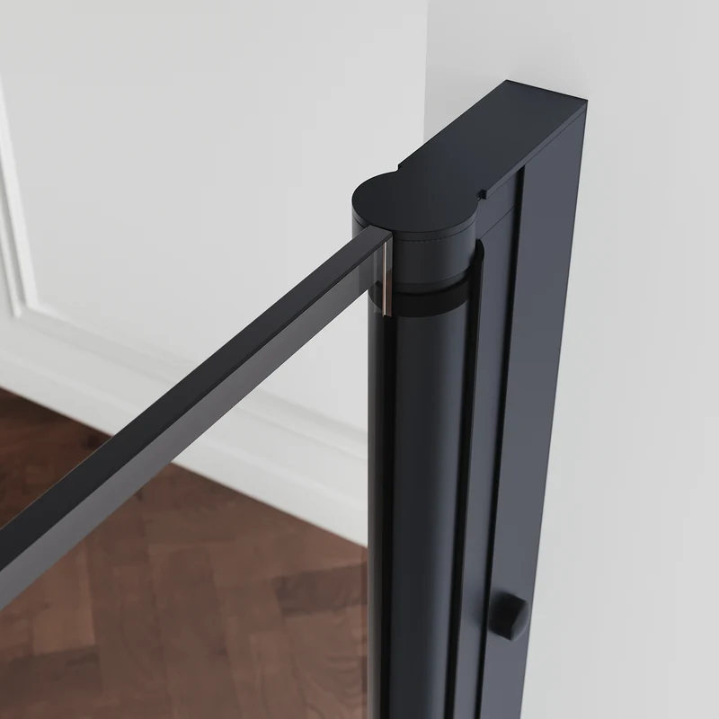 SIRHONA Porte de douche battante rotative 180°, 80 ~100cm x 195cm, verre trempé 5mm