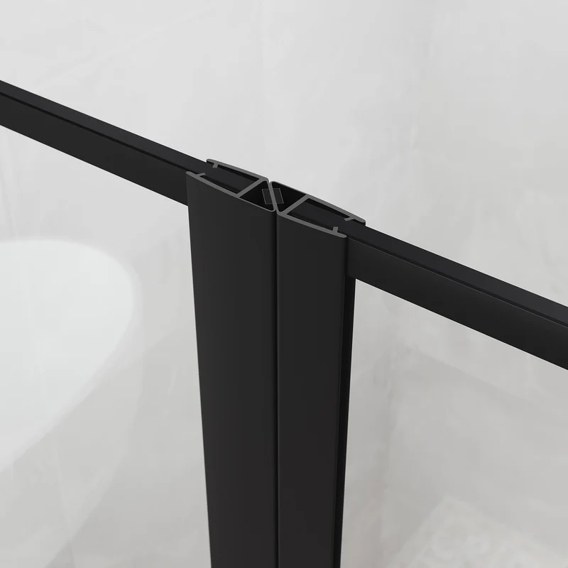 SIRHONA Porte de douche battante rotative 180°, 80 ~100cm x 195cm, verre trempé 5mm