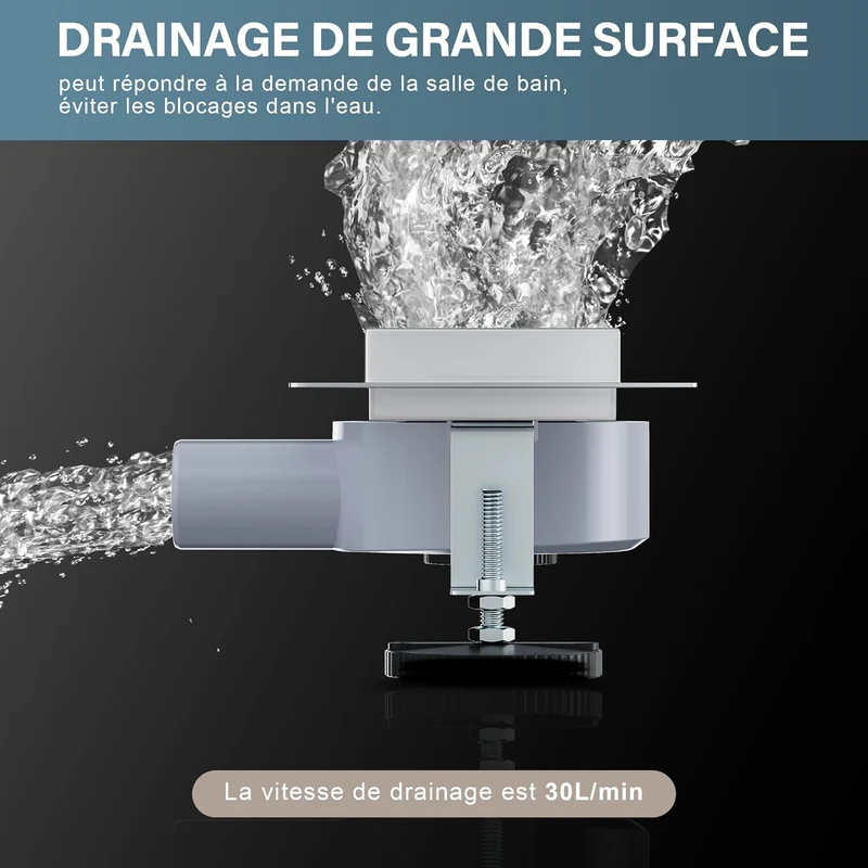 SIRHONA Caniveau Douche Italienne 60cm ~ 110cm à carreler
