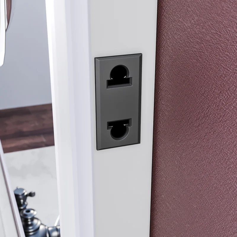 SIRHONA Miroir de salle de bains LED Miroir salle de bain avec prise de courant Anti-buée avec éclairage Miroir grossissant 3X Blanc froid 90x70cm