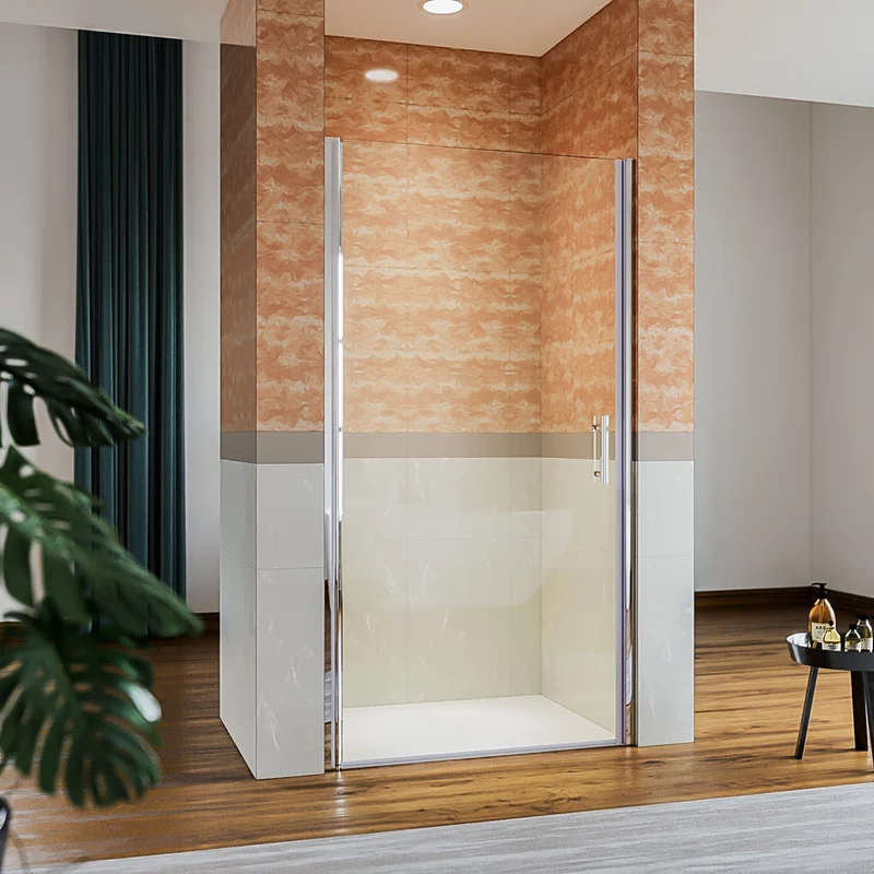 SIRHONA Porte de douche taille 70-90cm rétractable 4cm hauteur 185cm