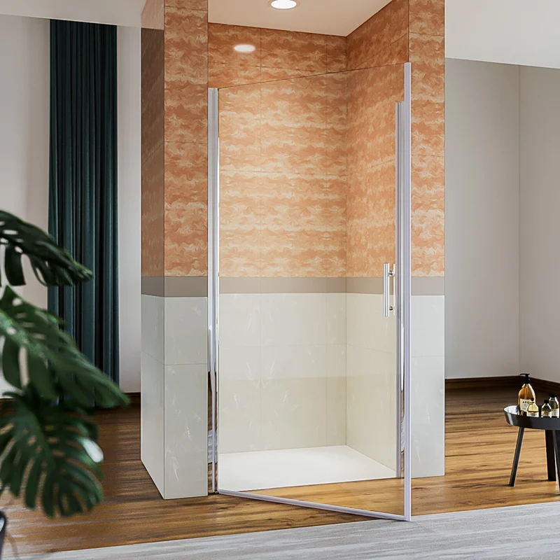 SIRHONA Porte de douche taille 70-90cm rétractable 4cm hauteur 185cm