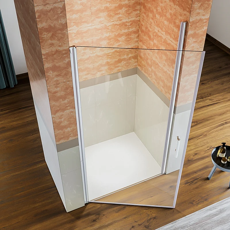 SIRHONA Porte de douche taille 70-90cm rétractable 4cm hauteur 185cm